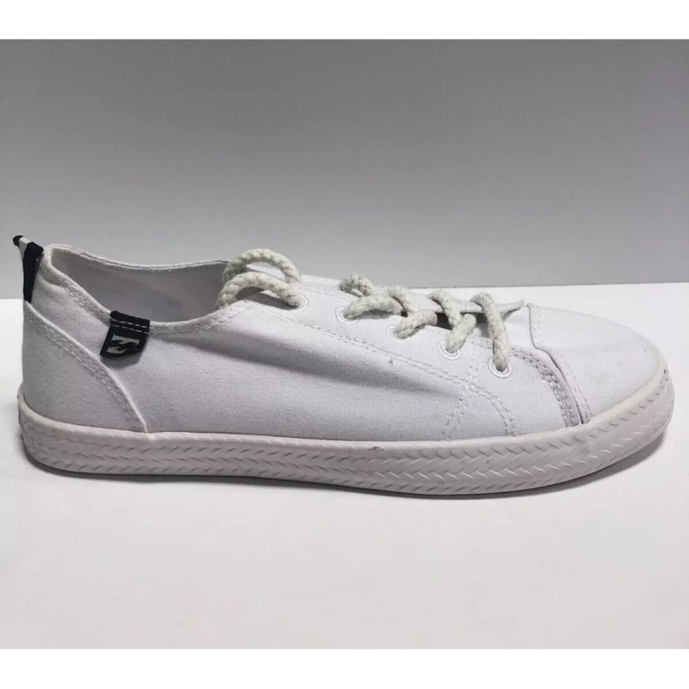 Billabong Women’s Marina, White Lace-Up Sneakers, Size 6.5M